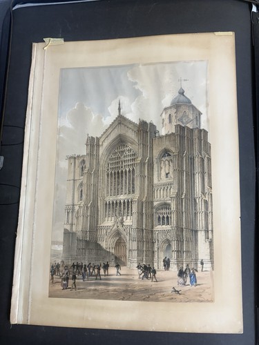 William Richardson (CA 1840) -1840 Print Lot (2), GUISBOROUGH PRIORY, RUINS YORK - Picture 1 of 11