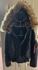 Alpha Industries Herren Bomberjacke Schwarz M...