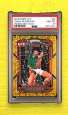 Connor McGregor 2023 Prizm UFC SSP Undercard Gold Prizm 8/10 PSA 10, POP 4