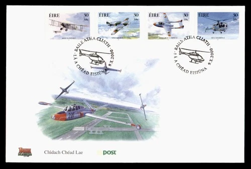 DR WHO 2000 IRELAND FDC AVIATION AIRPLANE COMBO M77322