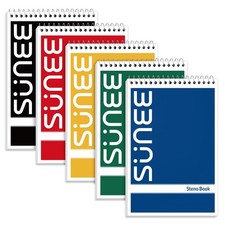 SUNEE Steno Pads 6x9 5 Pack Gregg Rule Spiral Notebook 60 Sheets Office