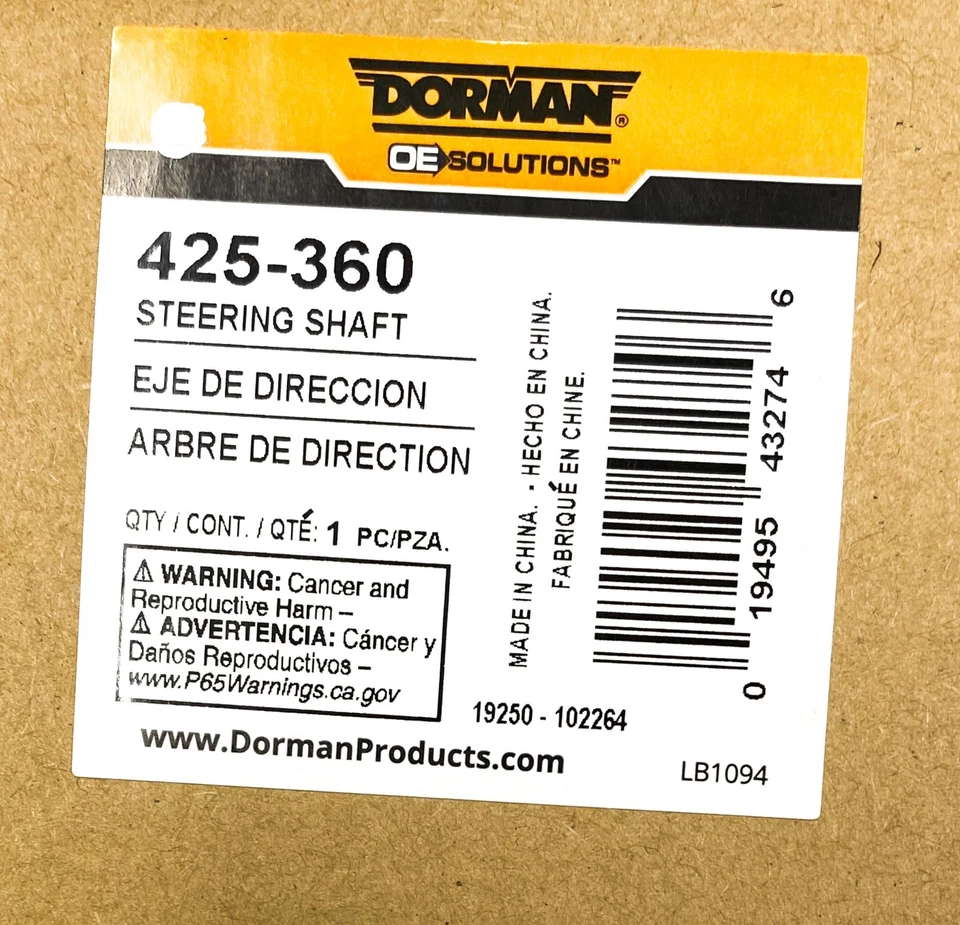Eje de dirección Dorman 425-360 para Ford Lincoln Mercury varios vehículos Foto 2 de 4