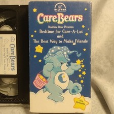 Care Bears VHS Video Tape Bedtime for Care A Lot Best Way to Make Friends Kids
