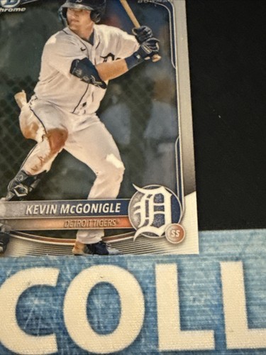Kevin McGonigle DETROIT TIGERS 2025 Topps Bowman Chrome 1st Prospect Base BCP-79 - 第 3/6 張圖片