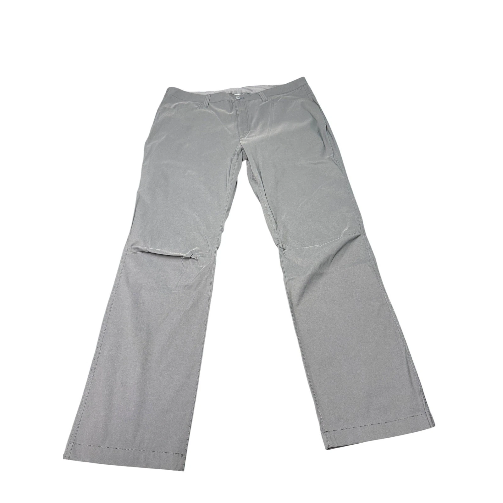 Eddie Bauer Mens Gray Travel Pants 38x32 Lightweight Casual