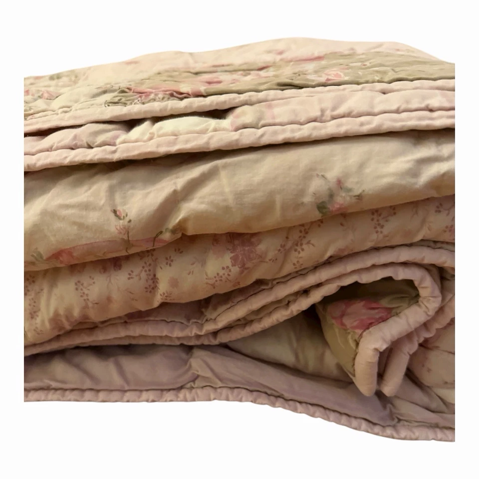 Edredón Simply Shabby Chic Castillo Rosa Patchwork Tamaño Doble  Foto 2 de 4