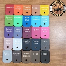 Blank Colored Cerakoted Magazine Base Plate for Glock 17 19 23Gen1-5
