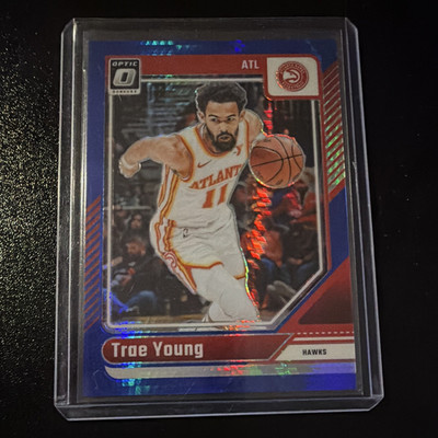 Panini 2024-25 Donruss Optic Trae Young #186 Hawks Blue Parallel /175