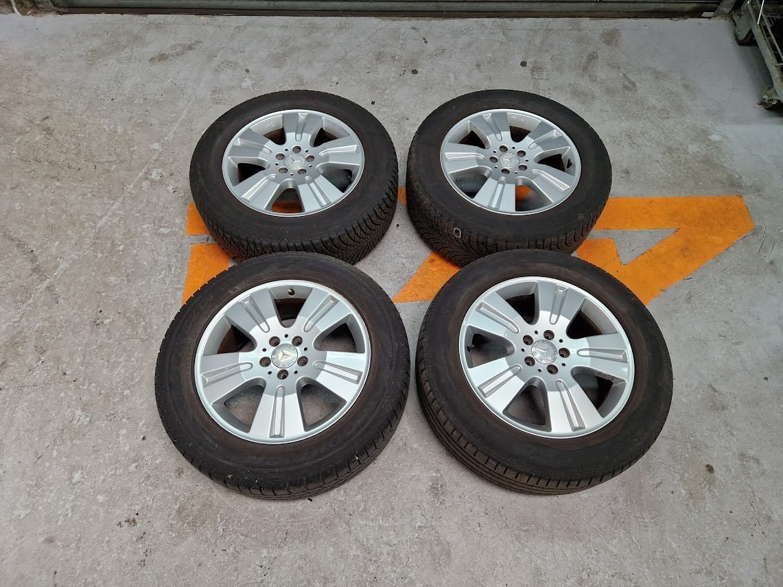 2008 MERCEDES ML W164 ALLOY WHEELS WITH TYRES 255/55R18