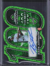 2026 Leaf Baseball Nation Keon Johnson Top 100 Green Sparkle Auto #/5