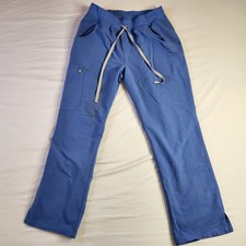 FIGS Kade Navy Blue Cargo Scrub Pants, Size M Medium Petite - Read; See Pictures