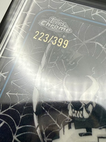 2025 Topps Chrome Marvel Samurai Venom #127 Spider-Web Refractor /399 - Picture 3 of 3