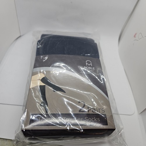 NIP Noble Mount Womens Fleece Lined Knee Hi Trouser Socks Navy 2 Pair Sz 9-11 - Picture 6 of 8