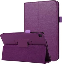 Samsung Galaxy Tab A 8.0 2019 Tablet Case PU Leather Folding Stand Purple
