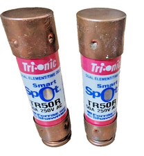  QTY:2 Ferraz Shawmut TR50R Smart Spot Fuse Dual Element Class RK5 50Amp 250Vac
