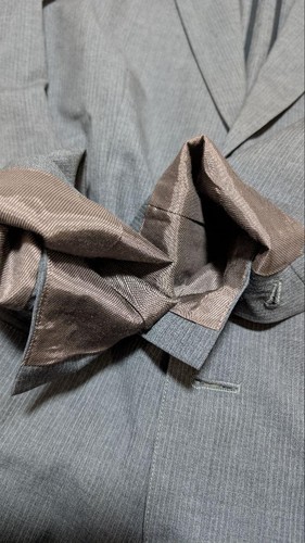 A.P.C. Summer Wool Tailored Jacket Gray Backless Italy S - Picture 6 of 10