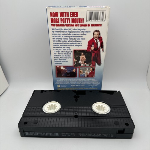Anchorman: The Legend of Ron Burgundy - Unrated, Uncut & Uncalled For! VHS 2004 - Picture 8 of 8