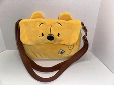 Disney Winnie the Pooh Plush Embroidered Figural Crossbody Bag