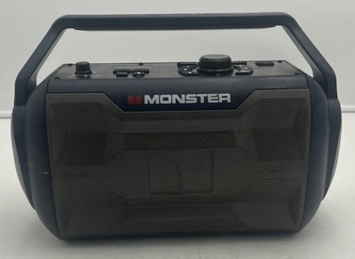 Monster Nomad Portable Bluetooth Speaker System Model MNMD-NVB Blue Tested Works