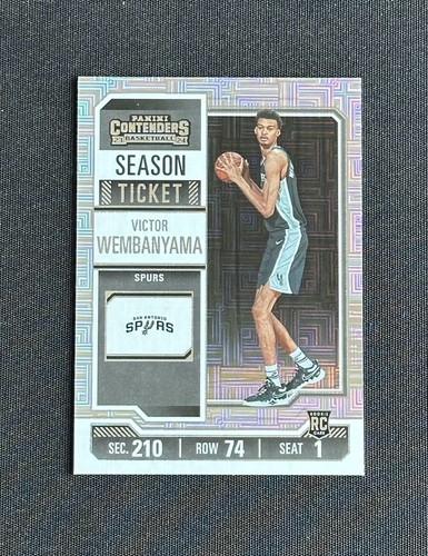 2023-24 Contenders Victor Wembanyama Rc Rookie Season Ticket Mojo #11 Spurs - Picture 1 of 2