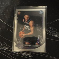 2025 Topps Bowman Best University ICY Chrome Rookie Ace Bailey Utah Jazz #ICY-AB