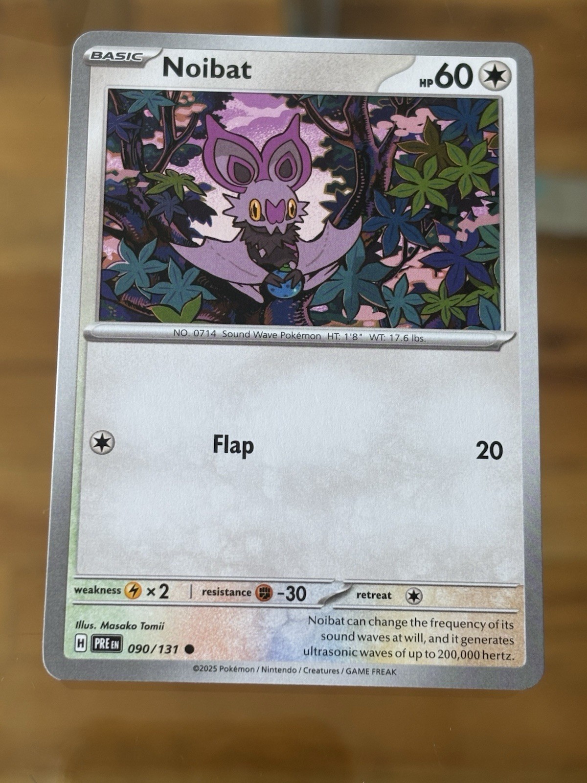 Noibat 090/131 Prismatic Evolutions Pokemon Card