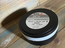 Vintage, Sealed B W Film AGFA Agfapan APX 100, 35mm x 100 ft 30.5m . NICE 