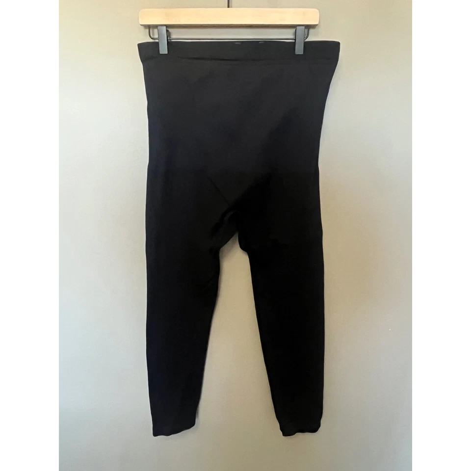 Spapermint Black High Waist Shaping Leggings Capris Tummy Control - Image 3 of 4