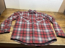 Pendleton Madera Mills Franela Camisa Chaqueta Lana Botón Frontal Cazadora Para Hombres Grande