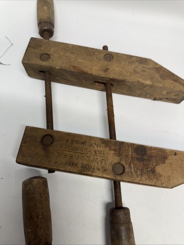 Lot of 2 Jorgensen Adjustable Clamp Co. 3/0 - 6” Wood Hand Screw Clamps - USA - Picture 4 of 4