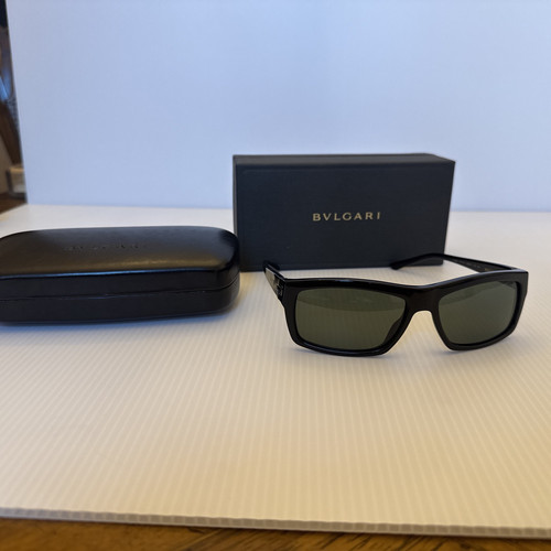 Bvlgari Men’s Sunglasses Black 7004 501/31 58015 135 3N New With Box Vintage - Picture 1 of 14