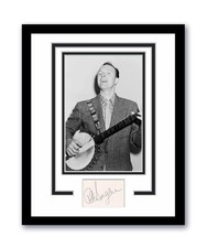 Pete Seeger Autographed Signed 11x14 Framed Photo Folk Legend ACOA