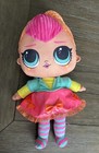 Lol Surprise Neon Q.T. Large Huggable 14” Plush Doll Big Eyes By Mga