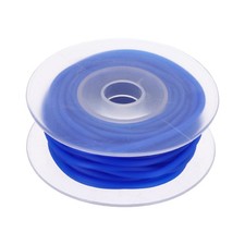 2mm 5.5yards Hollow Pipe Rubber Cords Tubing Silicone Pipes, Navy Blue