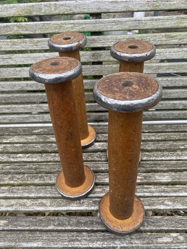 Vintage Bobbins , Antique Bobbins, Antique Spools,vintage Reels,Wood Bobbins #7 - Picture 2 of 13