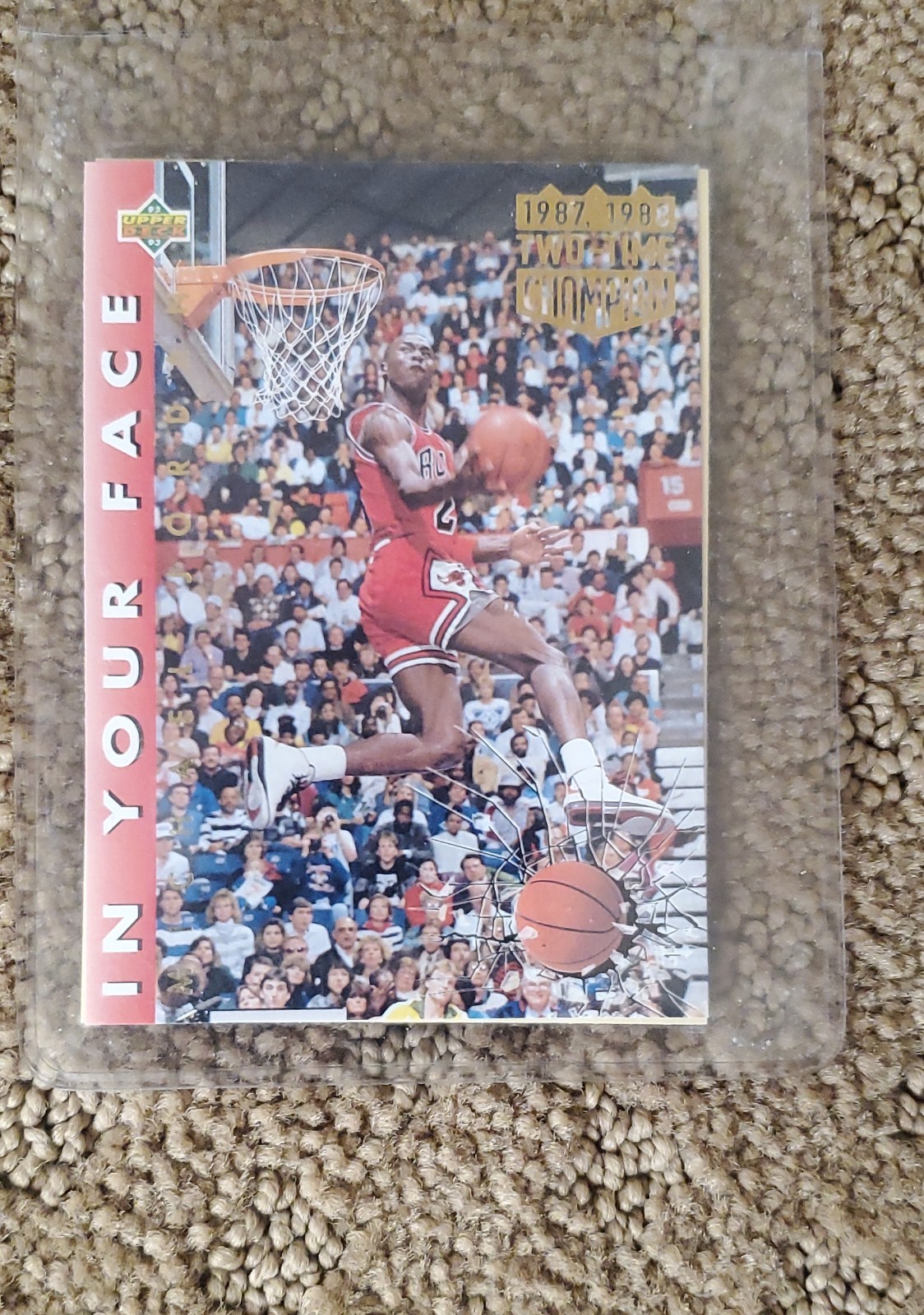 1992-93 Upper Deck - Michael Jordan #453 1987, 1988 Two-Time Champion