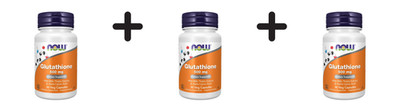 3 x Now Foods Glutathione 500mg (30 vcaps) (373,81 EUR/kg)
