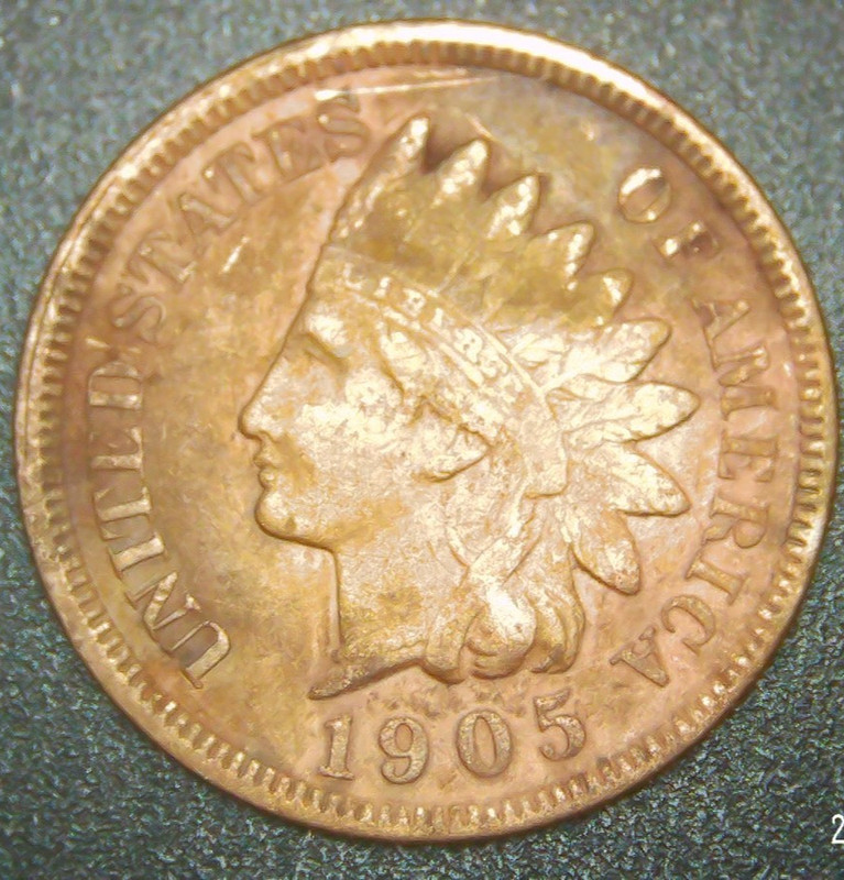 1905-P Indian Head Penny w/DDD-R