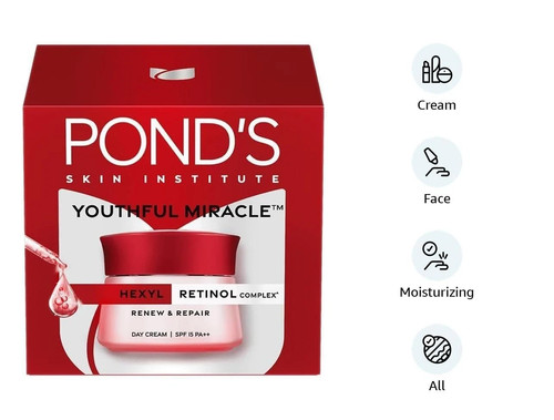 POND'S Youthful Miracle Hexyl Retinol Complex, Day Cream 50g SPF 15 PA++ 50gm - Picture 2 of 9