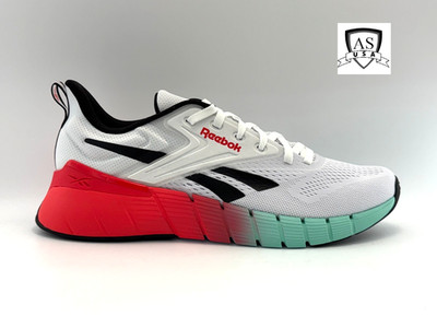 Reebok Nano Gym Men's Training Shoes Size 11.5 White Red Mesh Cross 100212278