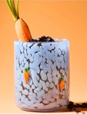NEW Anthropologie Icon Juice Glass Carrot Confetti Edition