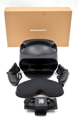 Meta Quest Pro 256GB Virtual Reality Headset With Controllers & Dock - Black