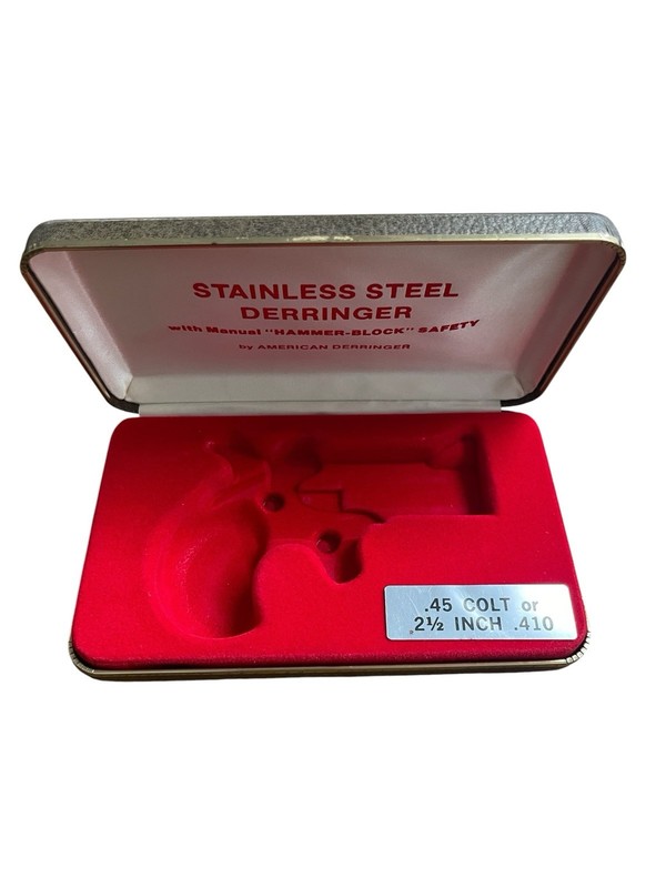 American Derringer M1 .45 Colt / 2.5" .410 Factory Case ONLY*327