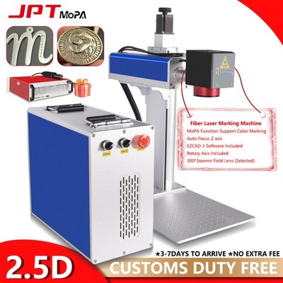 2.5D 100W-300W JPT M7 Mopa Fiber Laser Engraver Machine Deep Curved Ezcad3 US