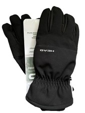 Men's Head Winter Gloves Hybrid Waterproof Windproof Touchscreen Black Sz M NWT