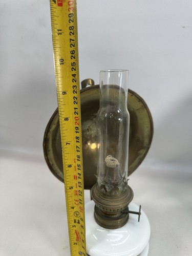 Kosmos Brenner Petroleum Öllampe Wandbehang Originaloptik und Schornstein - Bild 7 von 8