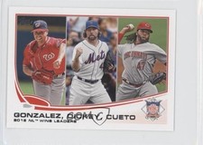 2013 Topps Mini League Leaders Gio Gonzalez RA Dickey Johnny Cueto #287 7k6