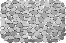 Pebble Sink Mat 15.8"x11.8" Eco-Friendly PVC Sink Protector Gray