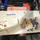 Disney (3) Jungle Book Mickey & The Bean Stalk Pinocchio vinyl LP StoryBooks Set — photo 3