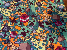 Minecraft Scrap 9x 21 , Cotton Fabric Fat eig...